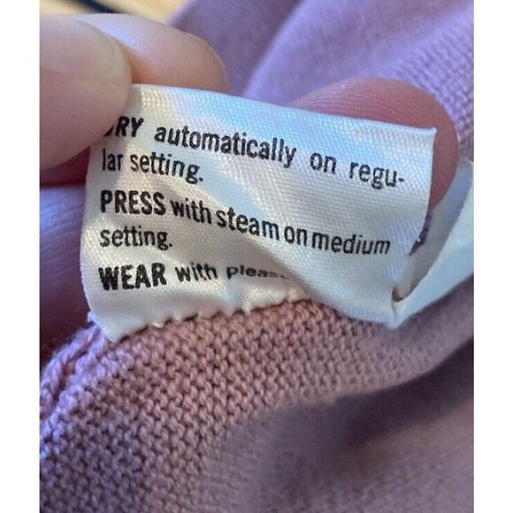 Vintage Pen West Pendleton V Neck Sweater Size Medium Men’s Purple - Picture 5 of 9